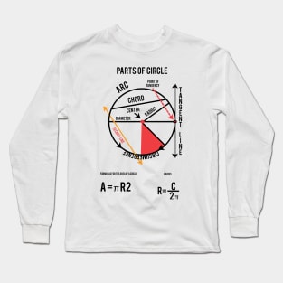 Parts of a Circle Poster,love of Circle Long Sleeve T-Shirt